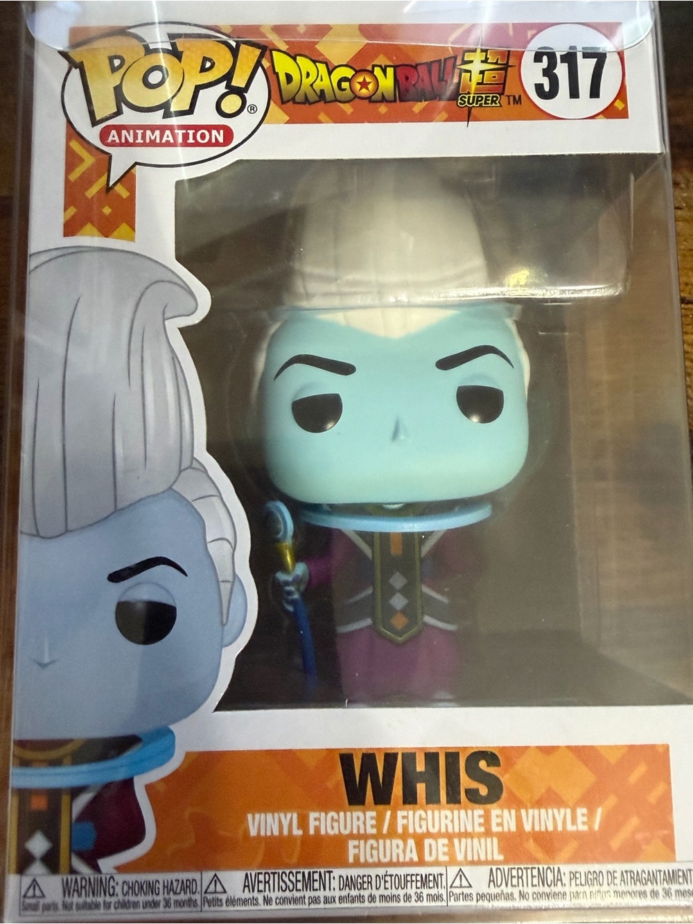 Funko Pop Dragon Ball Super Whis Anime Figurine #317 Vaulted